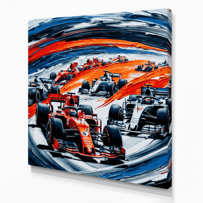 Art sportif sur toile gris
