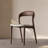 Beige-white+Nut-brown Solid back side Chair(Set of 2)
