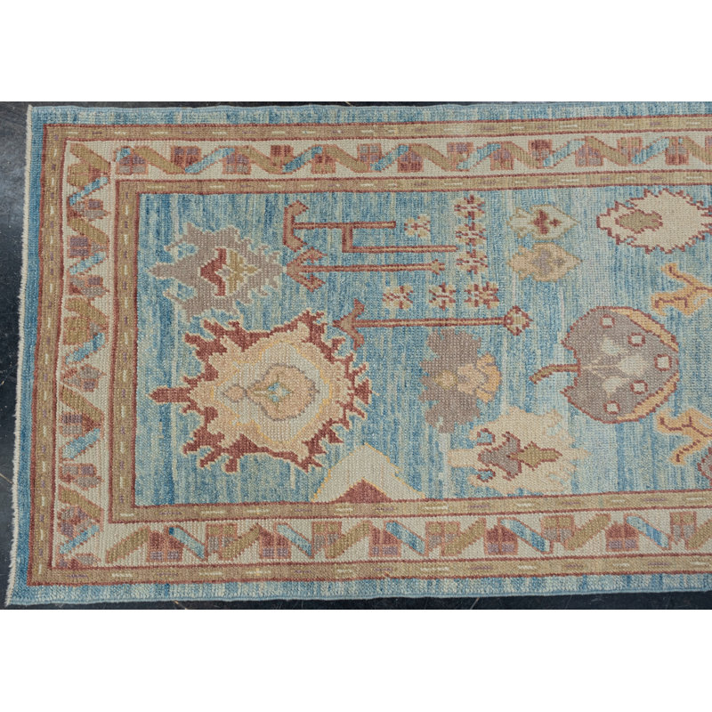 Teandra One-of-a-Kind 3' X 11'11" Hand Knotted Area Rug