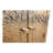 Hand-crafted Embossed Metal Nightstand/accent Table