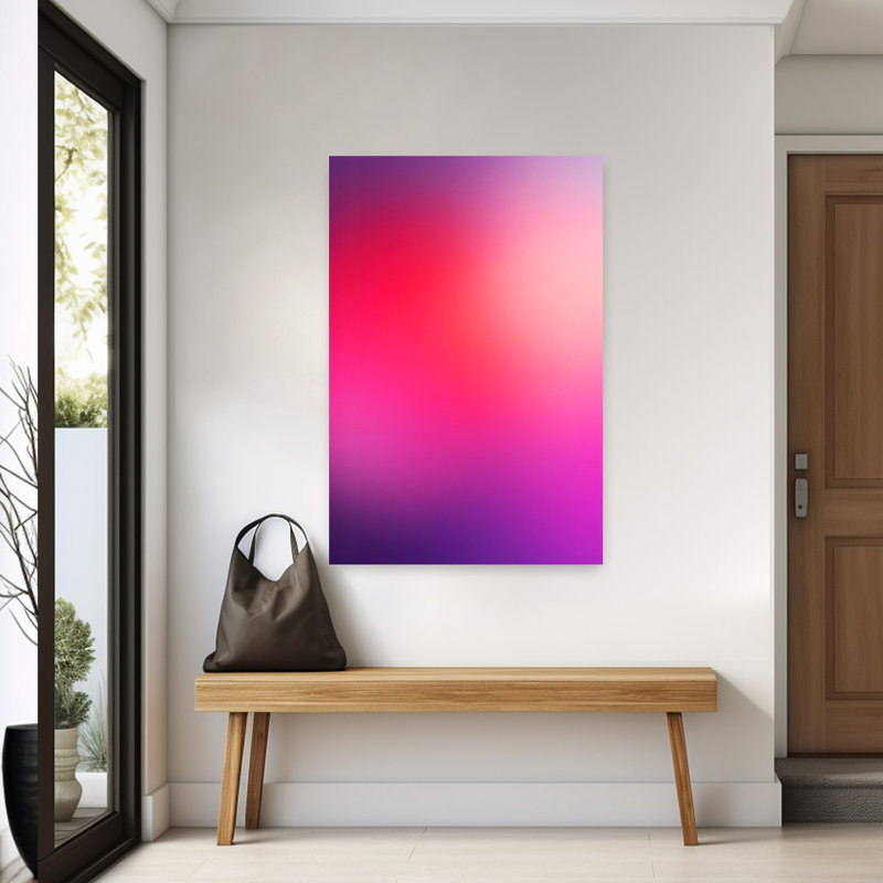 Abstrait, mélange de couleurs, abstrait, contemporain, violet, impression murale, 60" H x 40" W