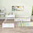 Twin Size 2 Drawers L-shaped Platform Beds with Trundle and Built-in Table-79433333
