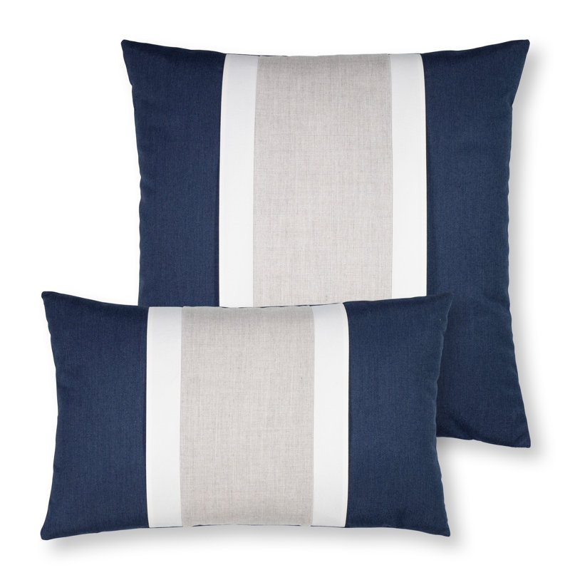 Nevis Sunbrella® Indoor/Outdoor Pillow Cover & Insert by Elaine Smith, 20"H X 20"W