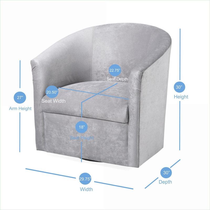 Fauteuil d'appoint pivotant à 360 degrés Eden