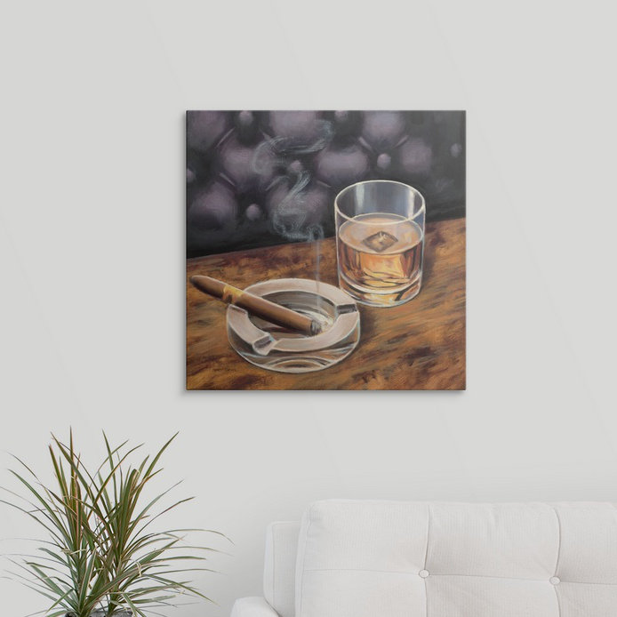« ii » par marco fabiano, reproduction d’art Gentlemen Prefer, H 20 po x l 20 po x P 1,5 po, Toile
