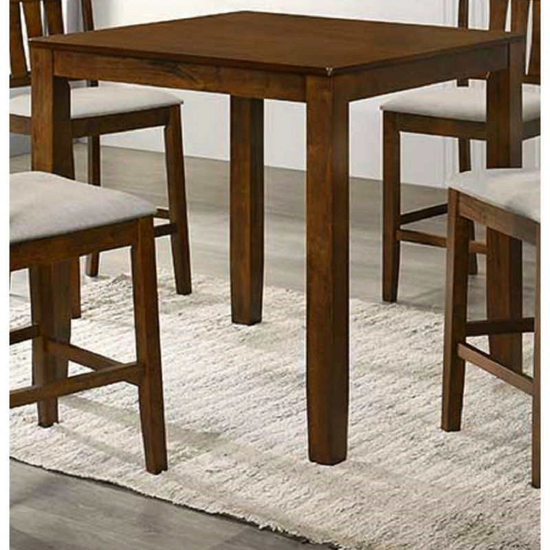 Table de salle à manger carrée en cerisier traditionnel à hauteur de comptoir, pouvant accueillir 4 tables à hauteur de ton de bois, style