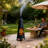 SUNJOY 57 Inch 2-in-1 Chiminea Fire Pit & Grill - Black Metal Outdoor Chiminea with Removable Stainless Steel Grill Grate, PVC Cover, and Mesh Safety Screen Door-115855087