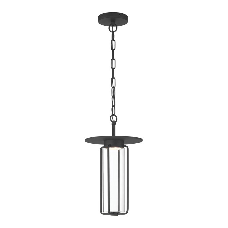 Florin, extérieur, 15 po, noir sable, verre transparent