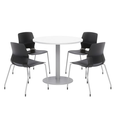 36" L Round Breakroom Table and Chair Set