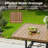 4 Person Swival Chair Patio Dining Set-1480058724