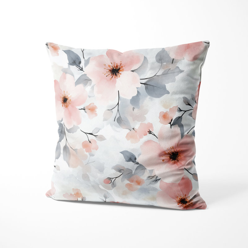 Coussin Floral - Coussin Boho, H 18 po x l 18 po