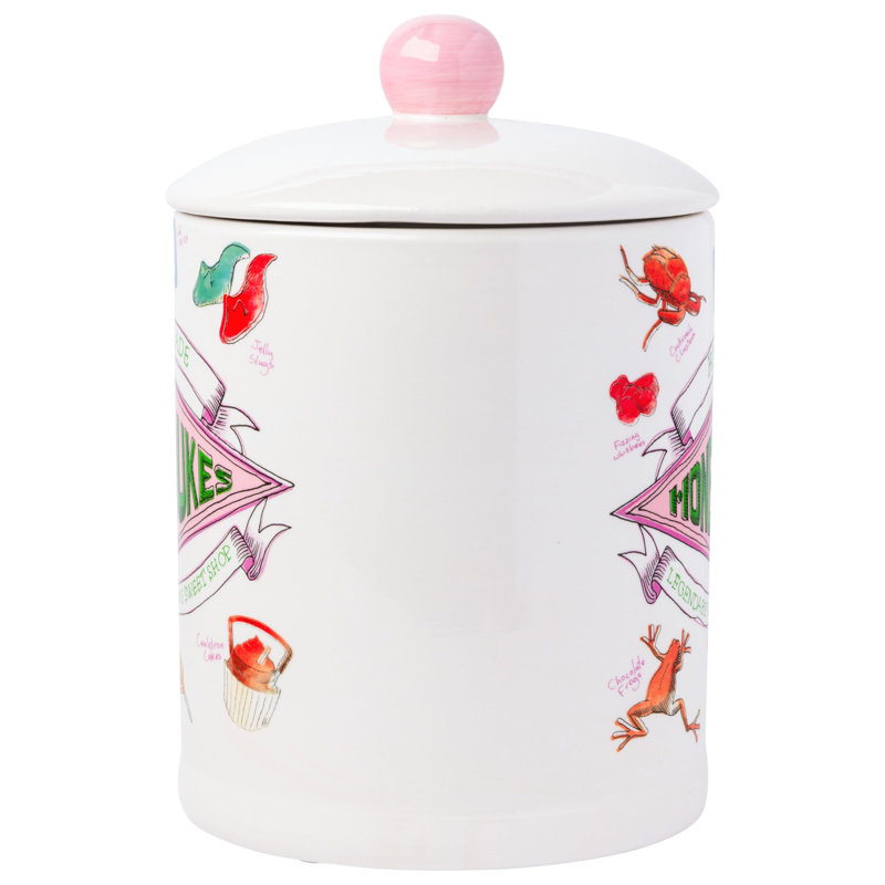 Harry Potter “Honeydukes” Large Canister Ceramic Cookie Jar, 7” X 10” X 7”