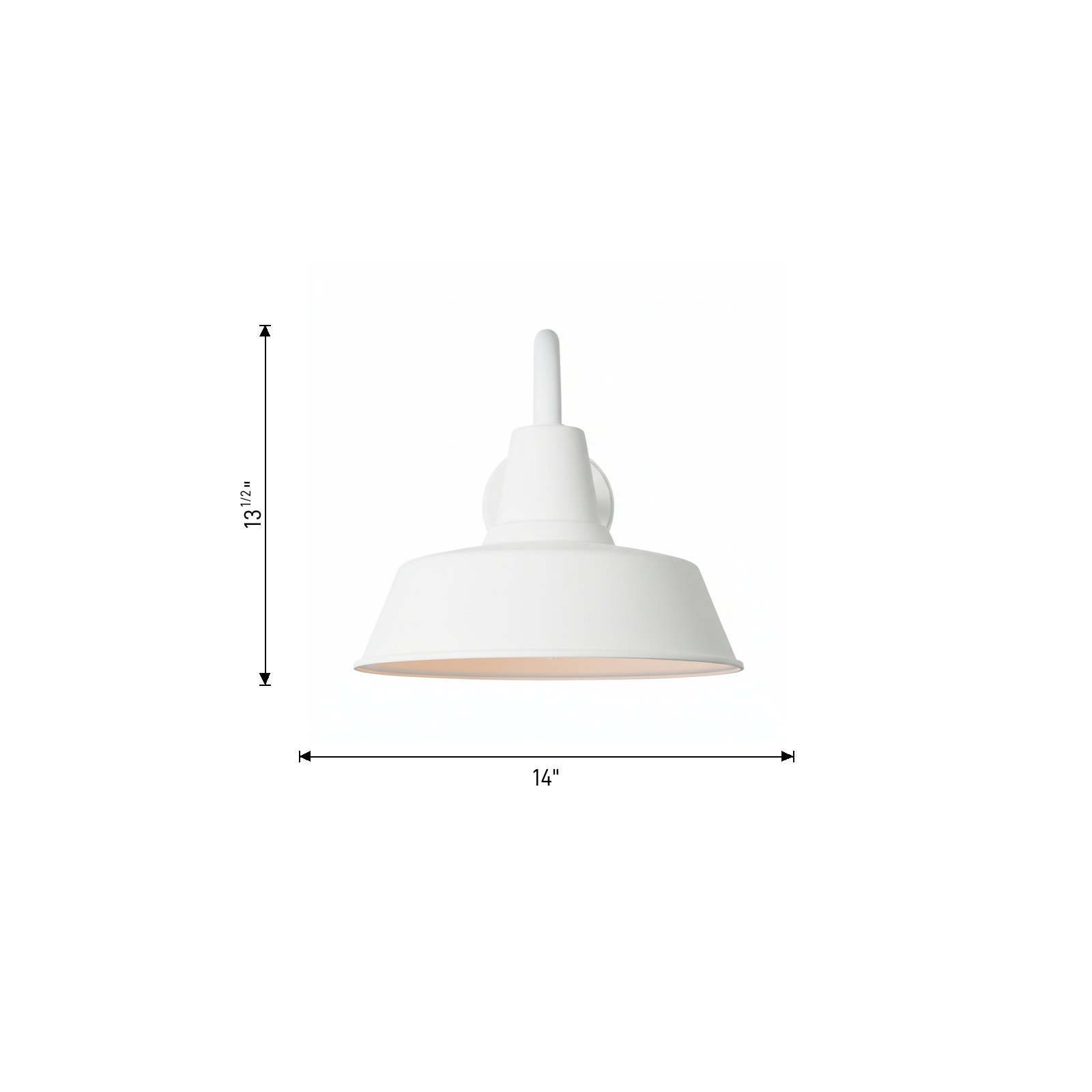 Single Light Dome Outdoor Wall Light, 13.5" H x 14" W x 21.13" D, Yes, Natural Copper