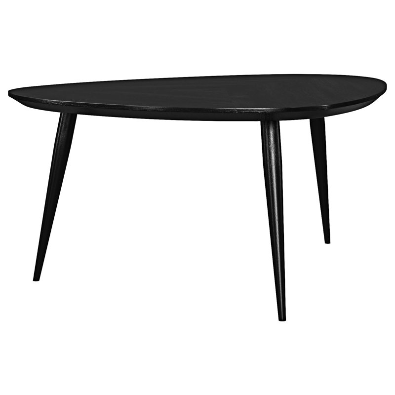 Triangular Wood Coffee Table