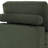 Milbrey Upholstered Green Corduroy Armless Accent Chair with Pillow Back and Solid Wood Legs-574672832-595439994