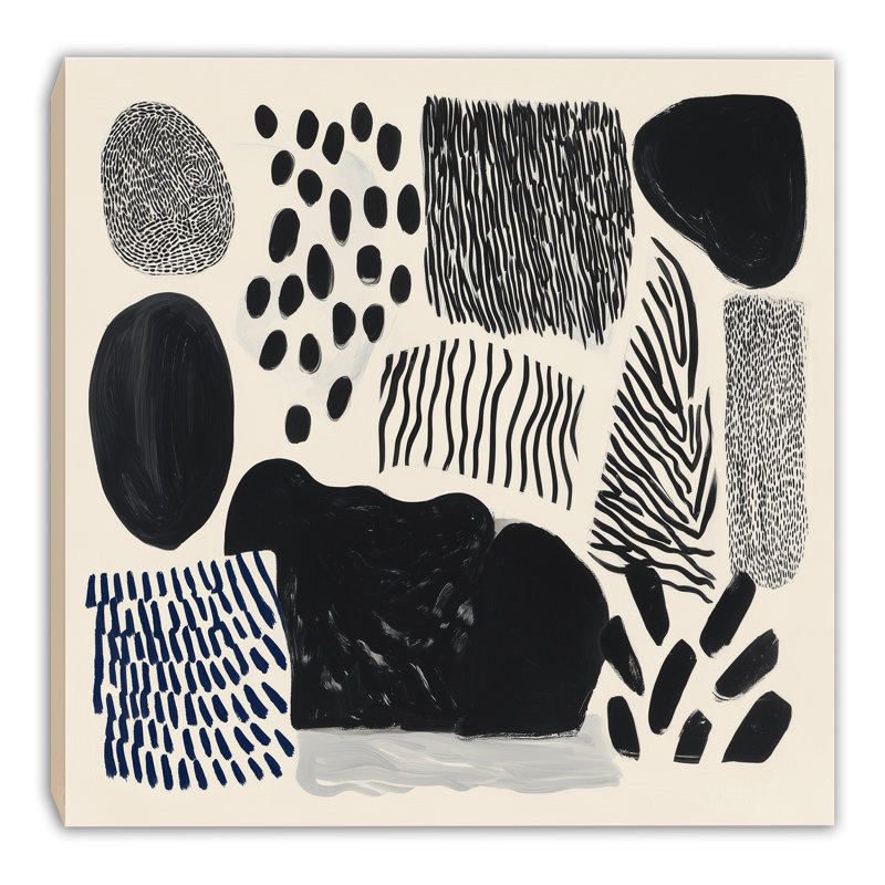 Art moderne sur toile tendue, L 40 po x H 40 po x P 1,5 po