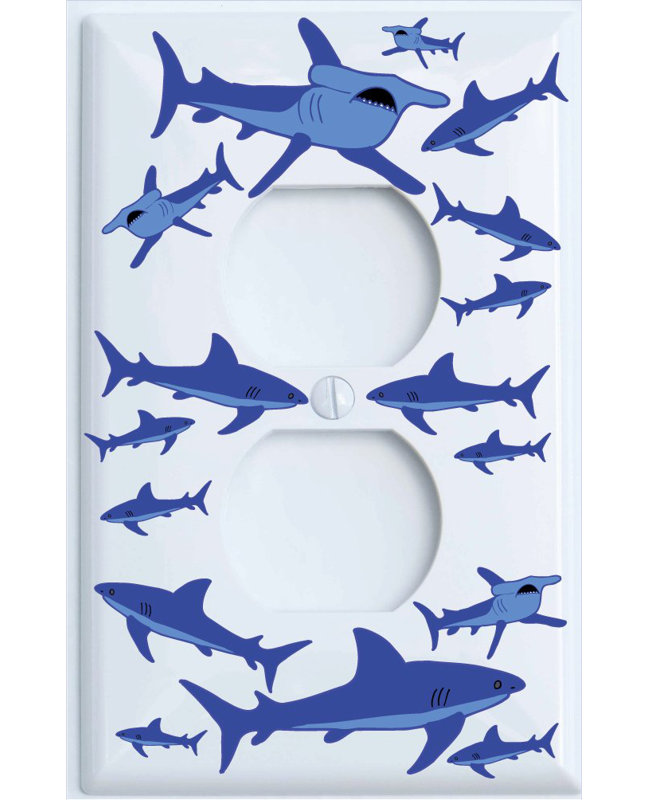 Plaque murale Shark Attack