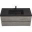 Meuble-lavabo flottant 48 po avec tiroirs à fermeture en douceur et lavabo à quartz 48 po