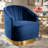 Krail Velvet Swivel Barrel Chair-257424492