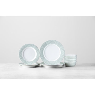 Fortessa Ornament  Bone China, 12 Piece Dinnerware Set (Service for 4)