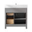 Meuble-lavabo simple 36 po Ajhane-649224786