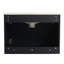 Meuble-lavabo mural 24 po. Armoire noire en contreplaqué avec porte à fermeture en douceur. Lavabo en céramique pour salle de bain moderne 24 po. Silencieusement