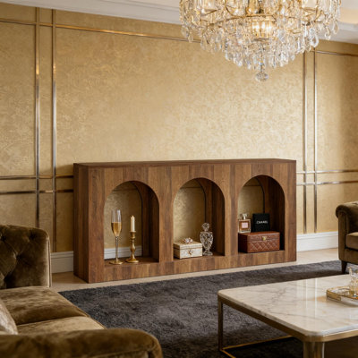 Table d'appoint Classic Design, table de vestibule arquée, console (table seulement)