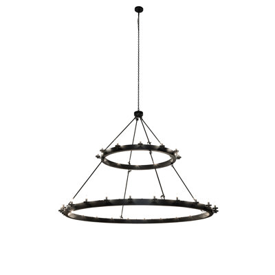 Lustre 36 lumières à deux niveaux L 96 po Loxley