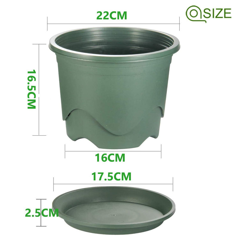 Nursery Pot, 16.5cm H x 22cm W x 22cm D