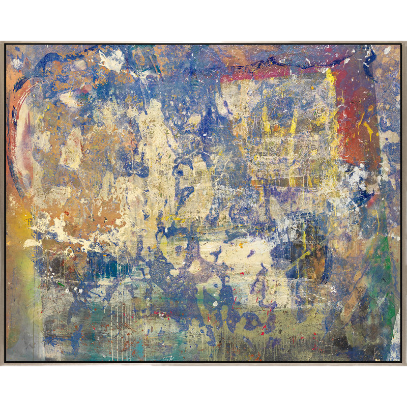 «Speed in the Sky», peinture sur toile à cadre flottant