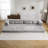Compression Mahjong Sofa,Convertible Floor Sofa Bed,DIY Boneless Modular Sectional Sofa,No Assembly Required,Circle Fleece Fabric,Oversized 4 Seater With 4 Pillows,Light-Grey-86091866
