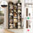 📖✨ 2-Pack 8-Tier Bookcase Set, 21-Cube Storage Bookshelves Unit With Adjustable & Removable Shelves-1542148857
