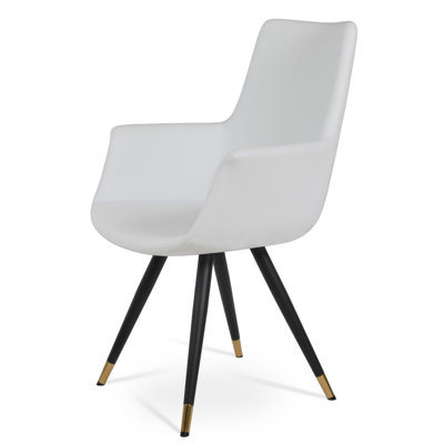 Chaise avec accoudoirs à dossier haut Bottega