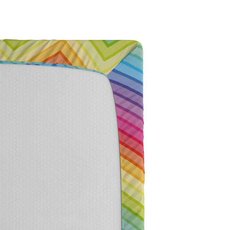 Microfiber Chevron Fitted Sheet, Full Fitted Sheet