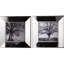 Cadres photo 15 x 15 po argentés réfléchissants, design rétro, S / 2: miroitant pour art et objets exposés Cadres S / 2: mouchetures, étalages