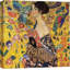 «Woman with Fan» par Gustav Klimt, reproduction d'art sur toile tendue-74343931-56497655
