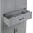 Bathroom Cabinet In Grey, With Doors & Drawer, Adjustable Shelf, Convenient Storage Tall For Bathroom, Doors, Compact And Practical-694884203