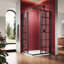 34" W X 34" D X 72" H Framed Square Shower Enclosure