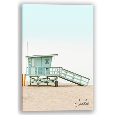 «Tower 42 - Minimal Coastal Lifeguard», art mural