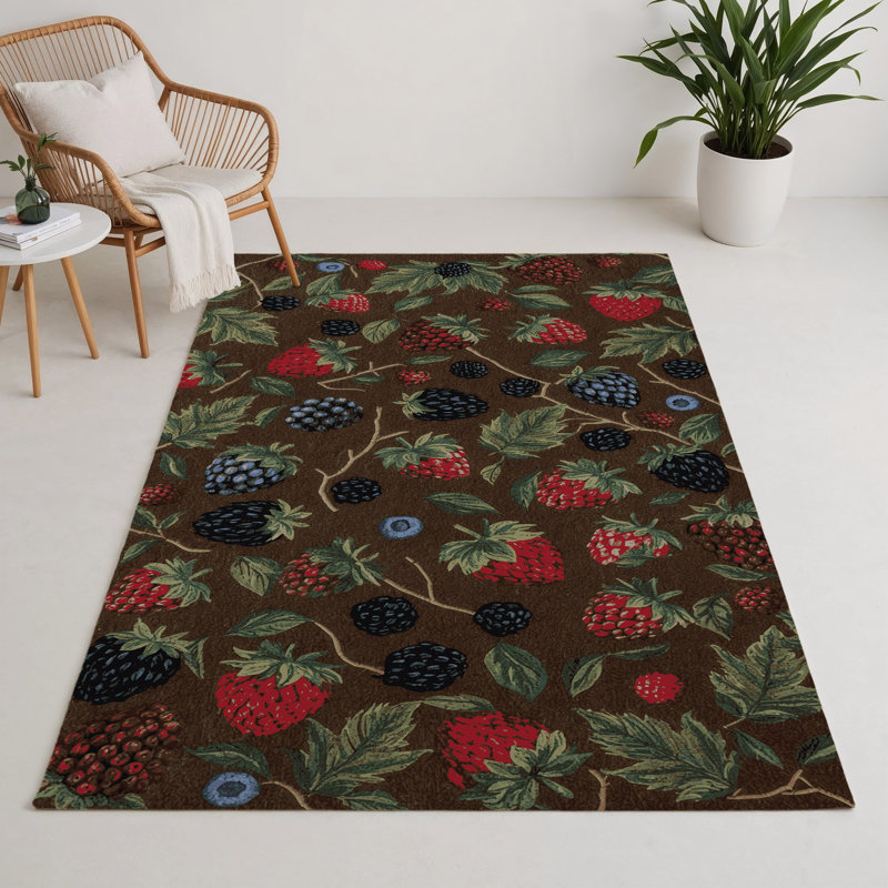 Tapis d'intérieur et d'extérieur brun Nature, Rectangle 5 pi x 7 pi