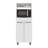 Enderlin Microwave Stand with 3 Shelves, 2 Doors, 4 legs and Cabinet, White