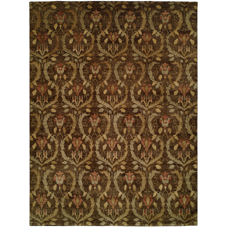 Wool Damask Indoor Rug