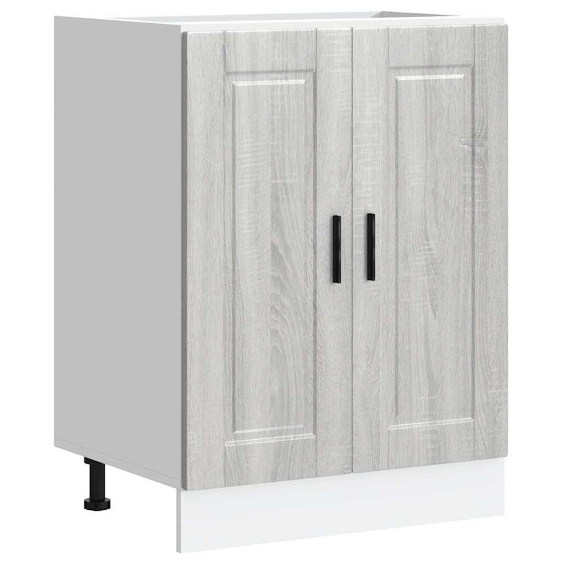 Pieds de meuble-lavabo vidaXL, Chêne artisanal, 23,6 po x 18,1 po x 32,1 po