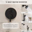 Système de douche thermostatique avec deux pommes de douche à 3 jets, barre coulissante réglable et contrôle de débit indépendant
