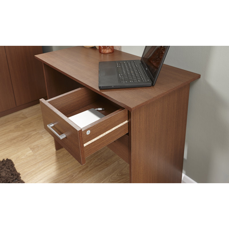 Ryan Solid Wood Base Writing Desk, Walnut