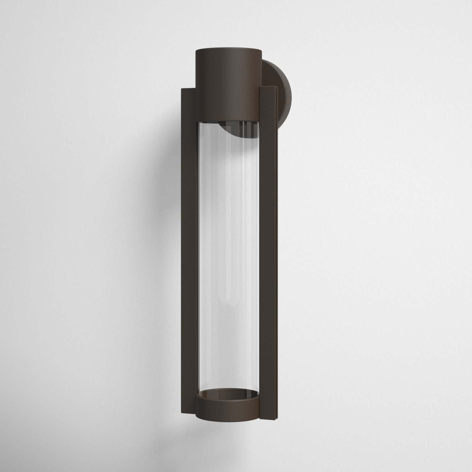 Eddy Integrated LED Outdoor Wall Lantern, Antique Bronze