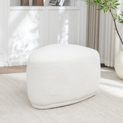 Alcester Faux Fur Upholstered Ottoman