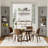 Farmhouse Corner Storage Cabinet, 6-Tier Tall Storage with Barn Door & Shelves, Bathroom Cabinet-1083761347