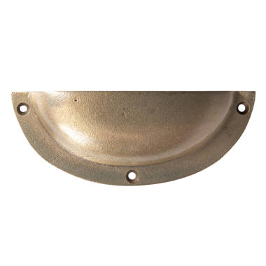 Hammer & Tongs - Fluted Cabinet Cup Handle - W130mm x H60mm - Brass
