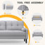 2 Seater Linen Sofa-1517586991